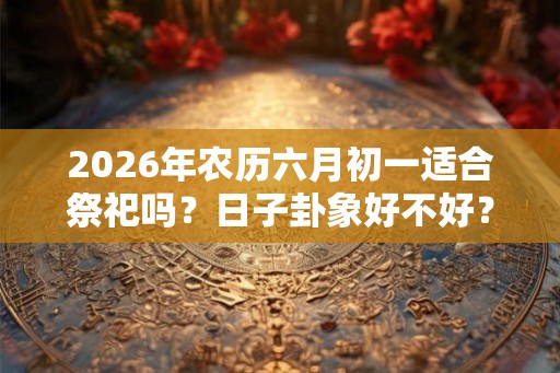 2026年农历六月初一适合祭祀吗？日子卦象好不好？