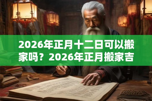 2026年正月十二日可以搬家吗？2026年正月搬家吉日一览