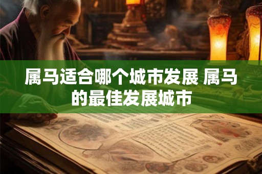 属马适合哪个城市发展 属马的最佳发展城市 属马适合哪个城市发展 属马的最佳发展城市