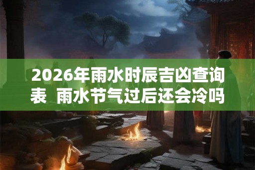 2026年雨水时辰吉凶查询表  雨水节气过后还会冷吗