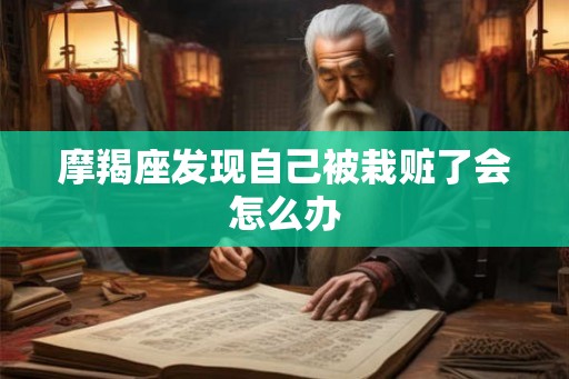 摩羯座发现自己被栽赃了会怎么办 摩羯座发现自己被栽赃了会怎么办