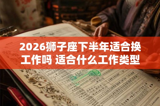 2026狮子座下半年适合换工作吗 适合什么工作类型