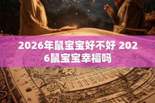 2026年鼠宝宝好不好 2026鼠宝宝幸福吗