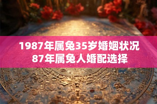 1987年属兔35岁婚姻状况 87年属兔人婚配选择