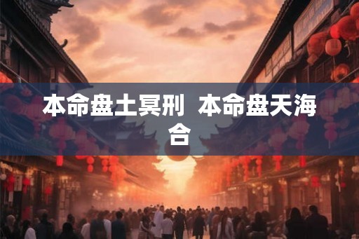 本命盘土冥刑  本命盘天海合