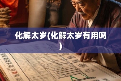 化解太岁(化解太岁有用吗)