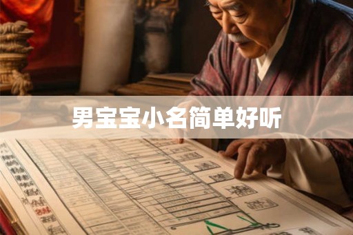 男宝宝小名简单好听