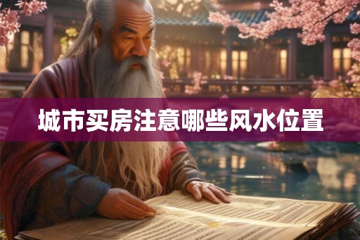 城市买房注意哪些风水位置 城市买房注意哪些风水位置