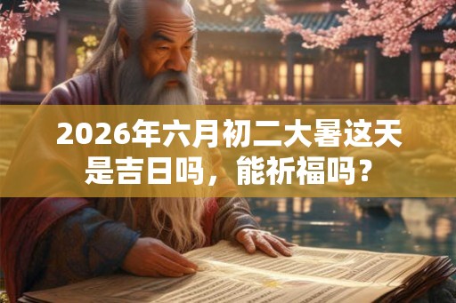 2026年六月初二大暑这天是吉日吗,能祈福吗? 2026年六月初二大暑这天是吉日吗,能祈福吗?