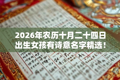 2026年农历十月二十四日出生女孩有诗意名字精选！