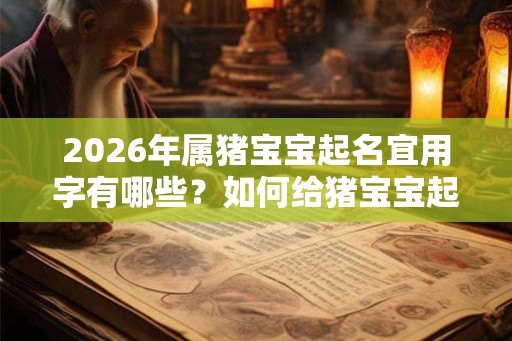 2026年属猪宝宝起名宜用字有哪些?如何给猪宝宝起名? 2026年属猪宝宝起名宜用字有哪些?如何给猪宝宝起名?