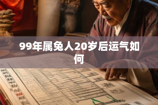 99年属兔人20岁后运气如何 99年属兔人20岁后运气如何