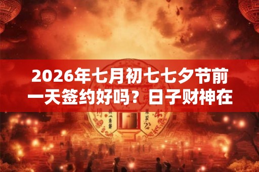2026年七月初七七夕节前一天签约好吗？日子财神在哪个方位？