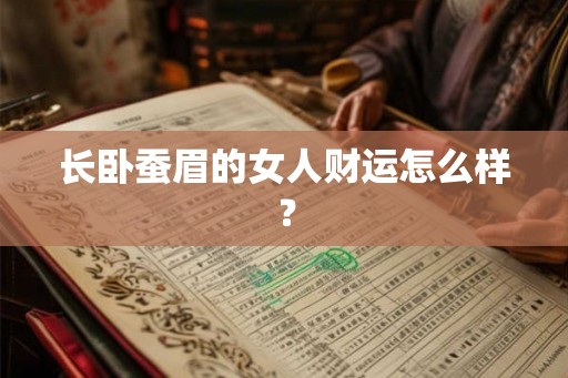 长卧蚕眉的女人财运怎么样？