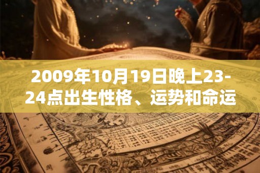 2009年10月19日晚上23-24点出生性格、运势和命运