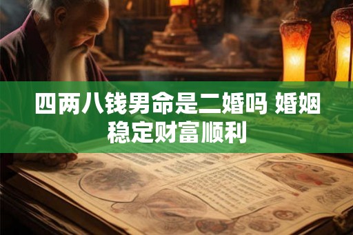 四两八钱男命是二婚吗 婚姻稳定财富顺利