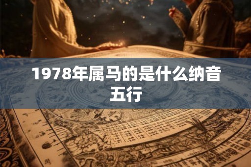 1978年属马的是什么纳音五行