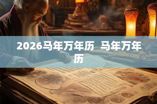 2026马年万年历  马年万年历