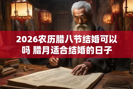 2026农历腊八节结婚可以吗 腊月适合结婚的日子