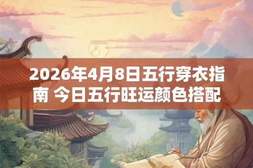 2026年4月8日五行穿衣指南 今日五行旺运颜色搭配