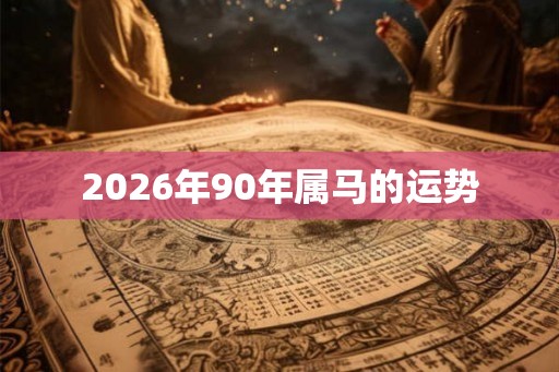 2026年90年属马的运势 2026年90年属马的运势