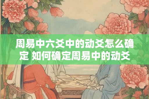 周易中六爻中的动爻怎么确定 如何确定周易中的动爻