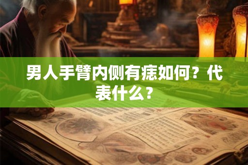 男人手臂内侧有痣如何？代表什么？