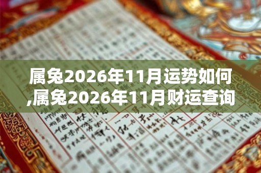 属兔2026年11月运势如何,属兔2026年11月财运查询