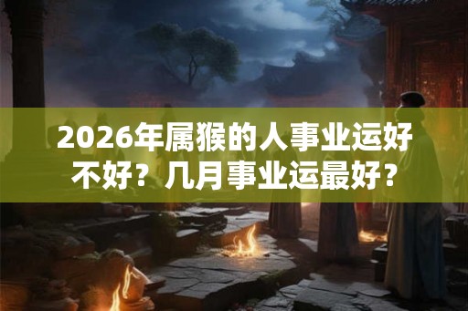 2026年属猴的人事业运好不好？几月事业运最好？