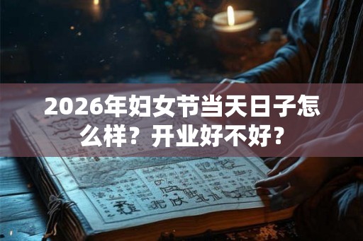 2026年妇女节当天日子怎么样？开业好不好？