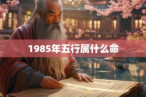 1985年五行属什么命