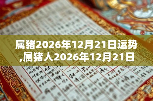 属猪2026年12月21日运势,属猪人2026年12月21日财运,生肖猪2026年12月21日运势 属猪2026年12月21日运势,属猪人2026年12月21日财运,生肖猪2026年12月21日运势