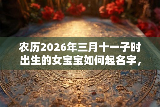 农历2026年三月十一子时出生的女宝宝如何起名字，五行属什么