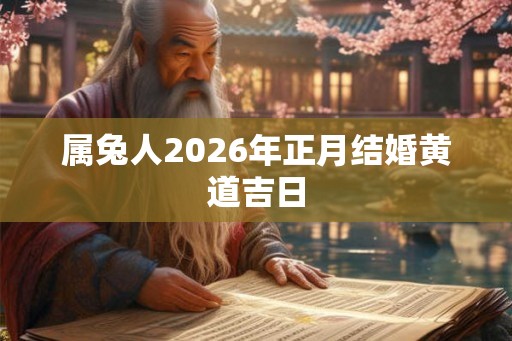 属兔人2026年正月结婚黄道吉日