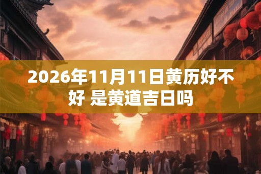 2026年11月11日黄历好不好 是黄道吉日吗 2026年11月11日黄历好不好 是黄道吉日吗