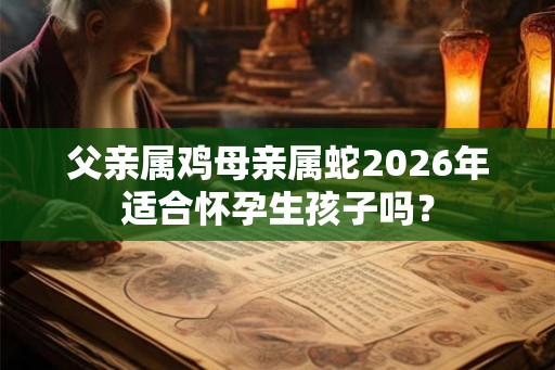 父亲属鸡母亲属蛇2026年适合怀孕生孩子吗？