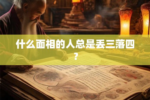 什么面相的人总是丢三落四？