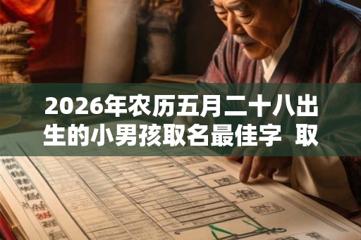 2026年农历五月二十八出生的小男孩取名最佳字  取什么名字好