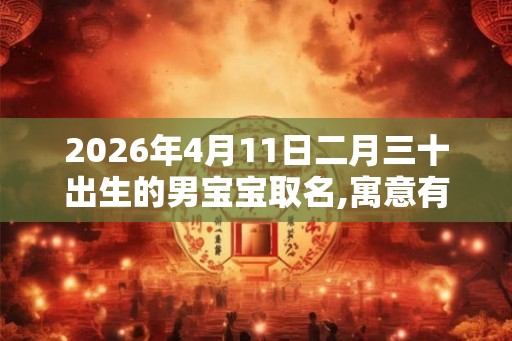 2026年4月11日二月三十出生的男宝宝取名,寓意有内涵的名字 2026年4月11日二月三十出生的男宝宝取名,寓意有内涵的名字