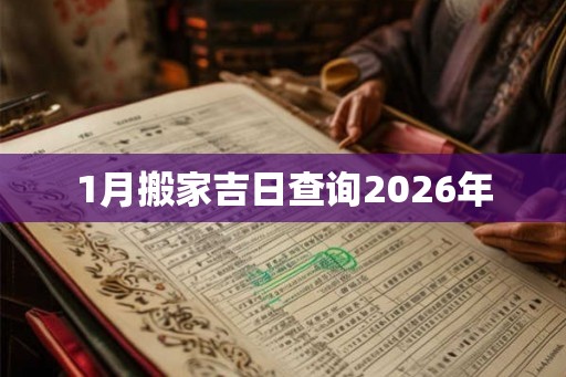 1月搬家吉日查询2026年 1月搬家吉日查询2026年