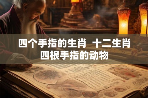 四个手指的生肖  十二生肖四根手指的动物