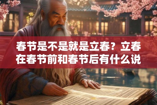春节是不是就是立春？立春在春节前和春节后有什么说法？