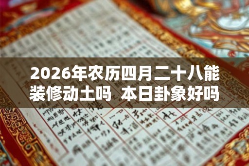 2026年农历四月二十八能装修动土吗  本日卦象好吗