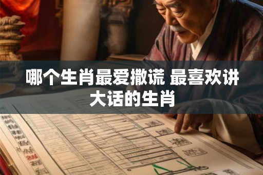 哪个生肖最爱撒谎 最喜欢讲大话的生肖