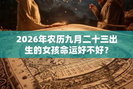 2026年农历九月二十三出生的女孩命运好不好？