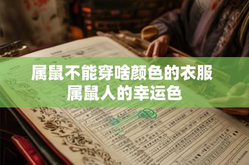 属鼠不能穿啥颜色的衣服 属鼠人的幸运色