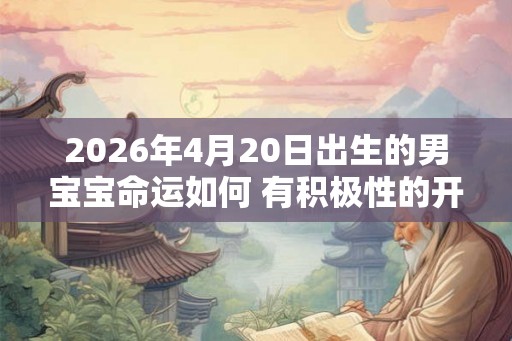 2026年4月20日出生的男宝宝命运如何 有积极性的开拓精神