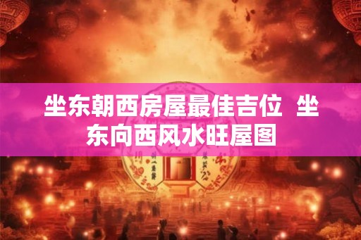 坐东朝西房屋最佳吉位  坐东向西风水旺屋图