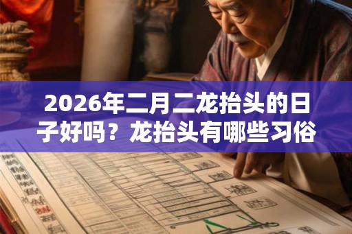 2026年二月二龙抬头的日子好吗？龙抬头有哪些习俗习惯？