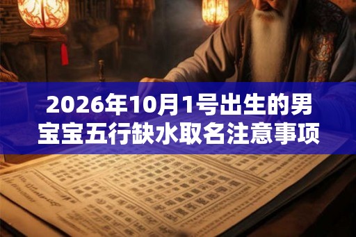 2026年10月1号出生的男宝宝五行缺水取名注意事项